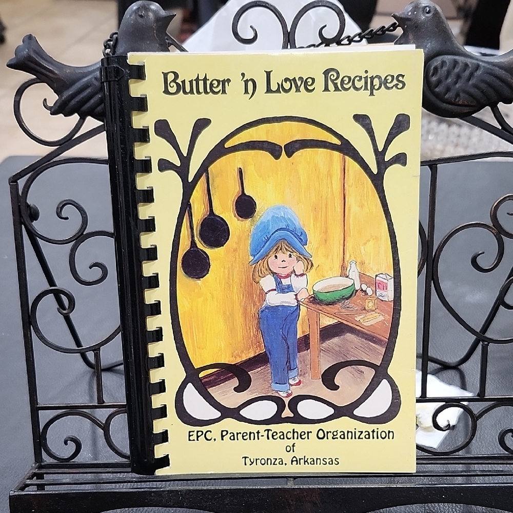 VINTAGE 1978 "BUTTER 'N LOVE RECIPES" SPIRAL BOUND COOKBOOK
